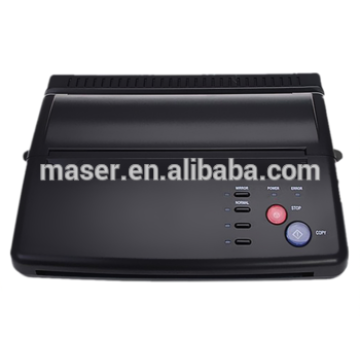 Máquina de copiadora térmica máquina de transferencia de tatuajes, tatuaje caliente máquina de fax térmica, plata y negro impresora tatuaje plantilla